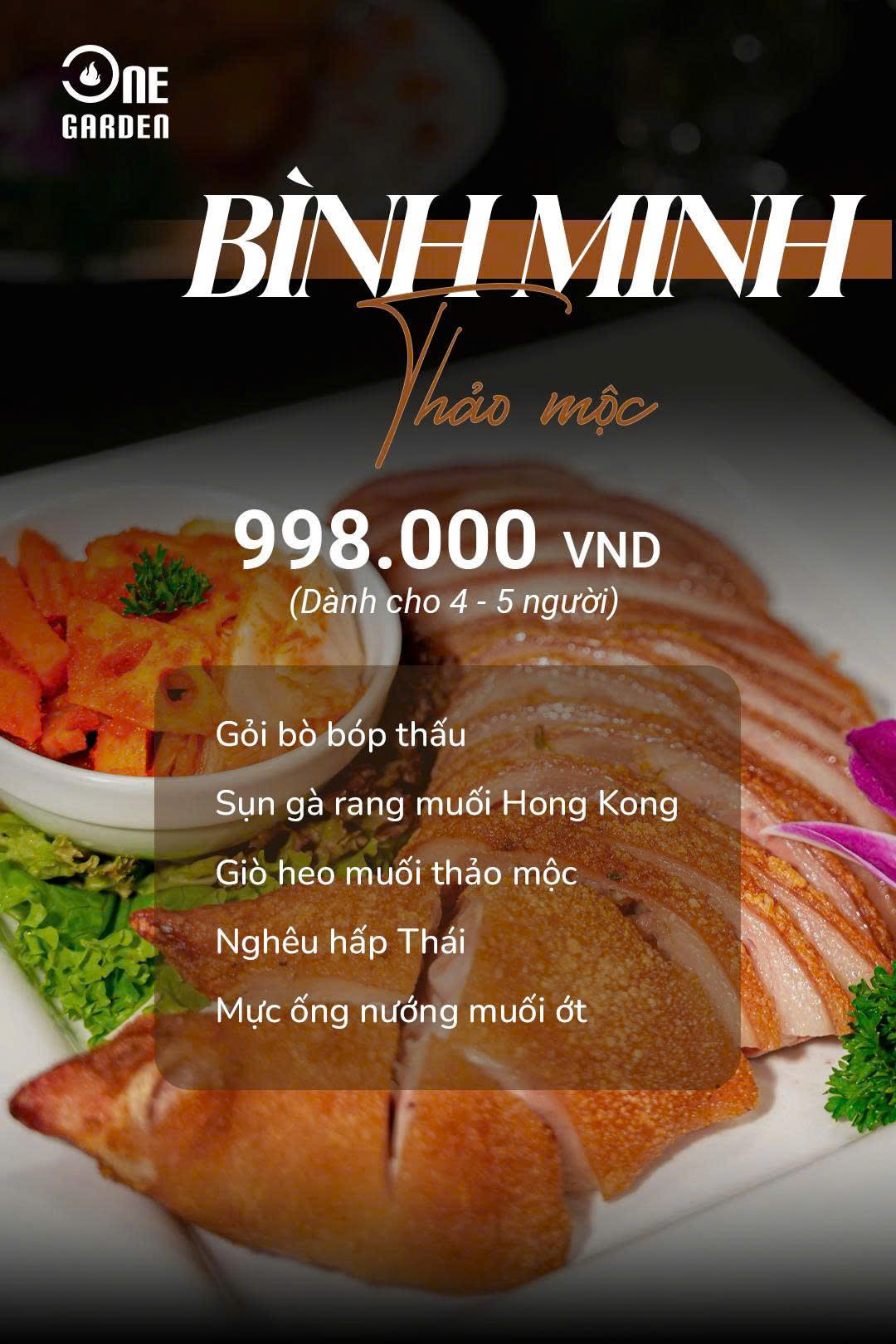 Menu Combo One Garden