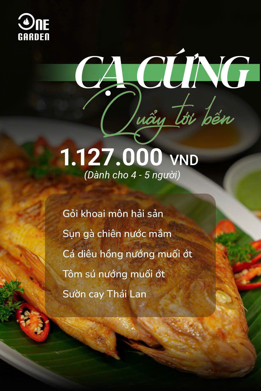 Combo Thực Đơn One Garden