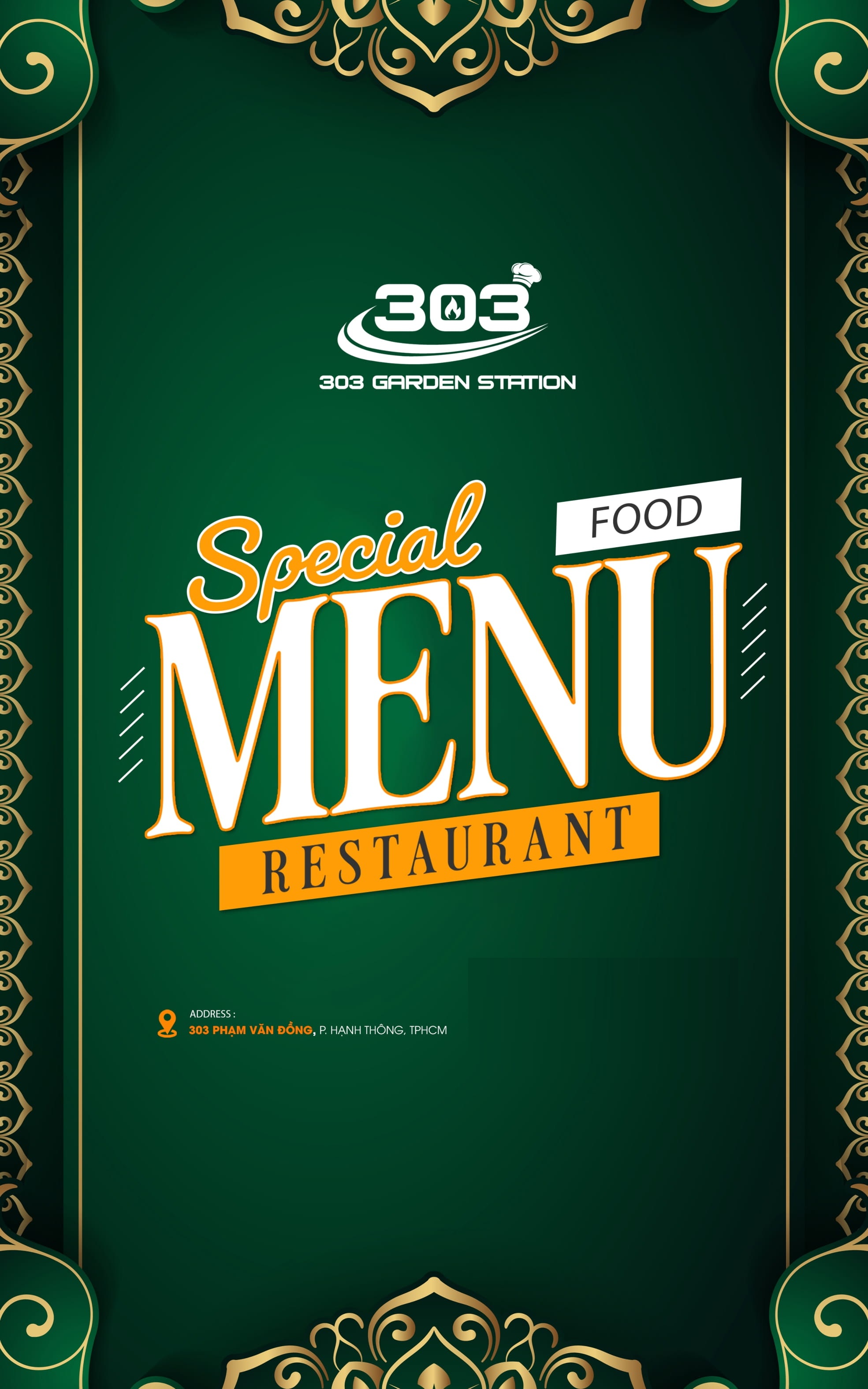 Menu Beer Club 303 Garden Station Phạm Văn Đồng Quận Gò Vấp