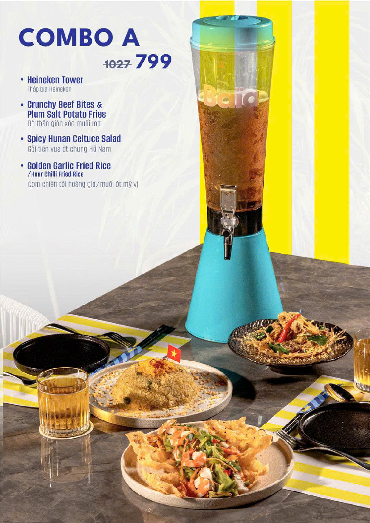 thực đơn của baia saigon