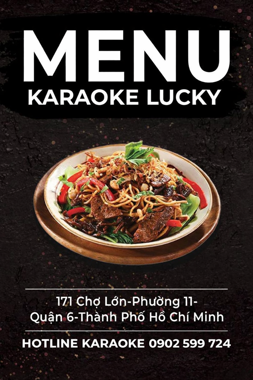 Menu Thực Đơn karaoke lucky quận 6