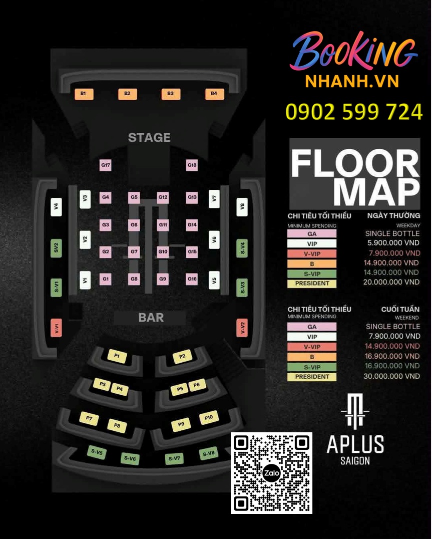 Sơ Đồ Bàn Sự Kiện Aplus Saigon