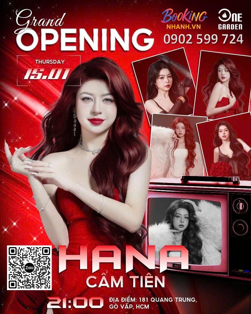 Sự Kiện Khai Trương Grand Opening One Garden 181 Quang Trung Hana Cẩm Tiên