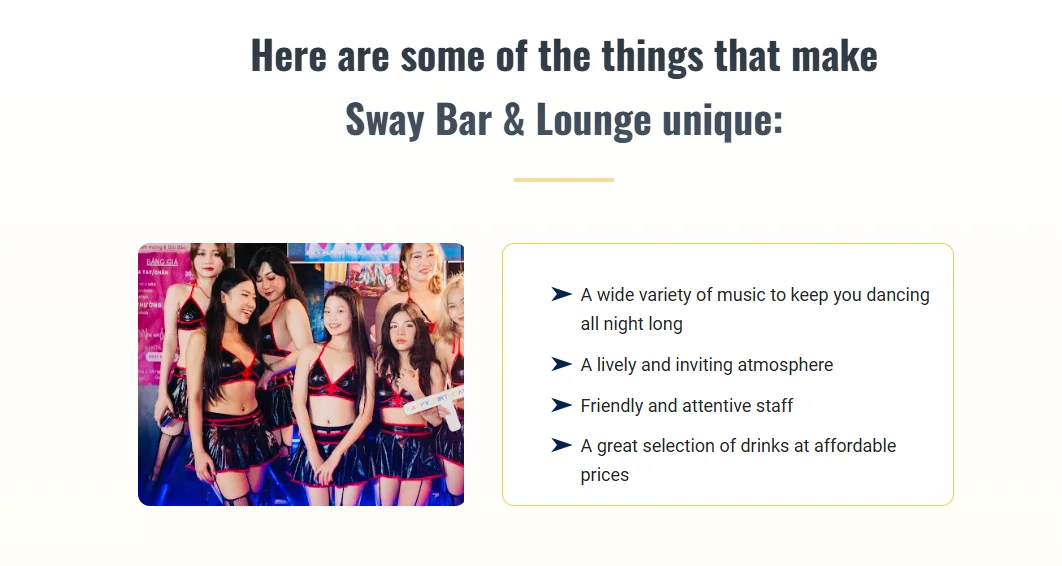 Sway Girl Bar Lounge 24 Huynh Thuc Khang Quan 1