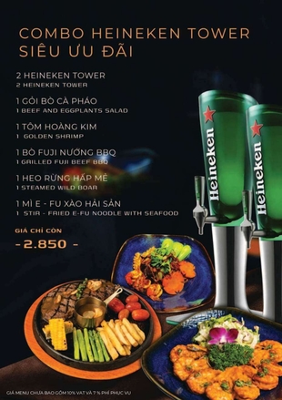 Đặt Bàn Menu Combo The Wann