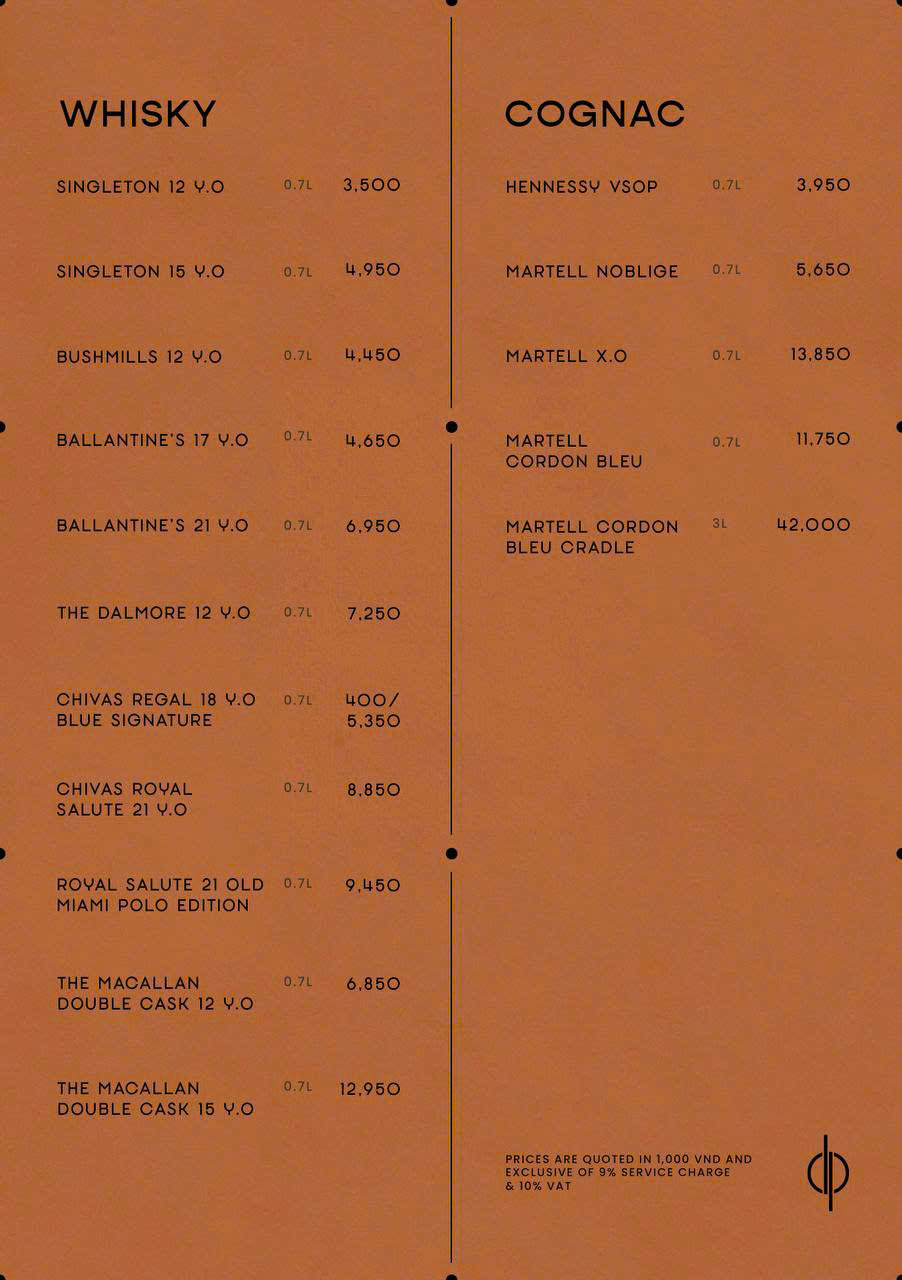 thực đơn của zion