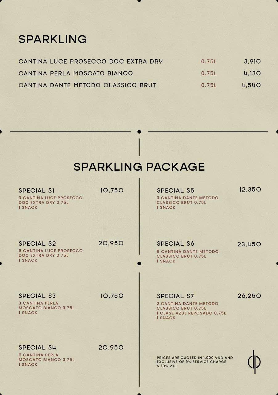 thực đơn của zion