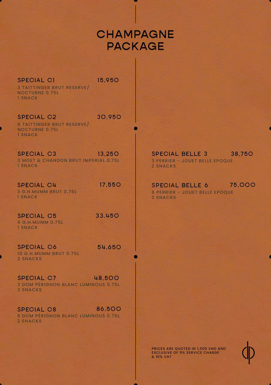 thực đơn của zion