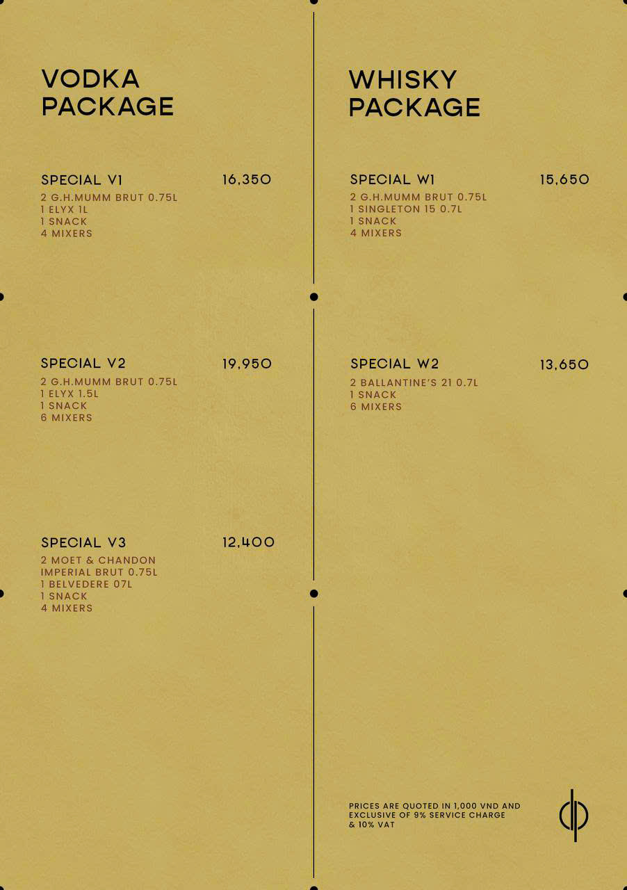 thực đơn của zion