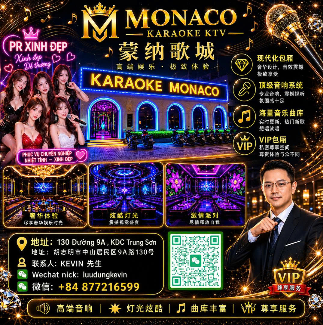 Đặt Phòng KTV Monaco Trung Sơn Karaoke PR Xinh Đẹp