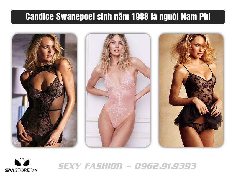 Candice Swanepoel mặc nội y trong suốt