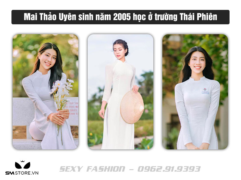 Mai Thu Uyên mặc áo dài trắng với khoảng khắc đáng yêu trong ngày khai giảng