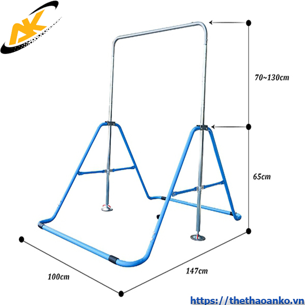 Kích thước của xà đơn xếp trẻ em