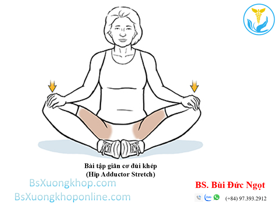 Bài tập căng cơ khép đùi ||| BsXuongkhop.com