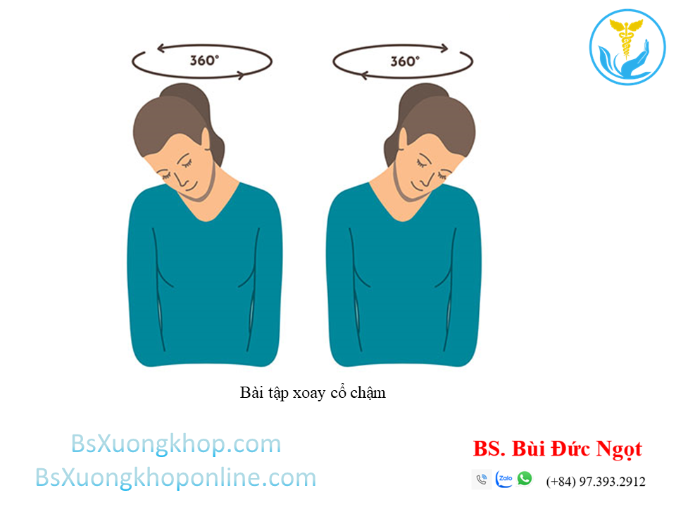 BT xoay cổ chậm ||| BsXuongkhop.com