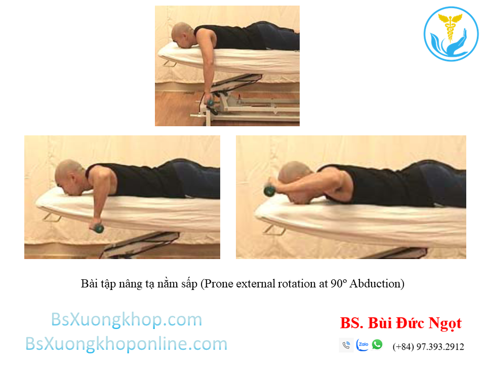 Bài tập nâng tạ khi nằm sấp