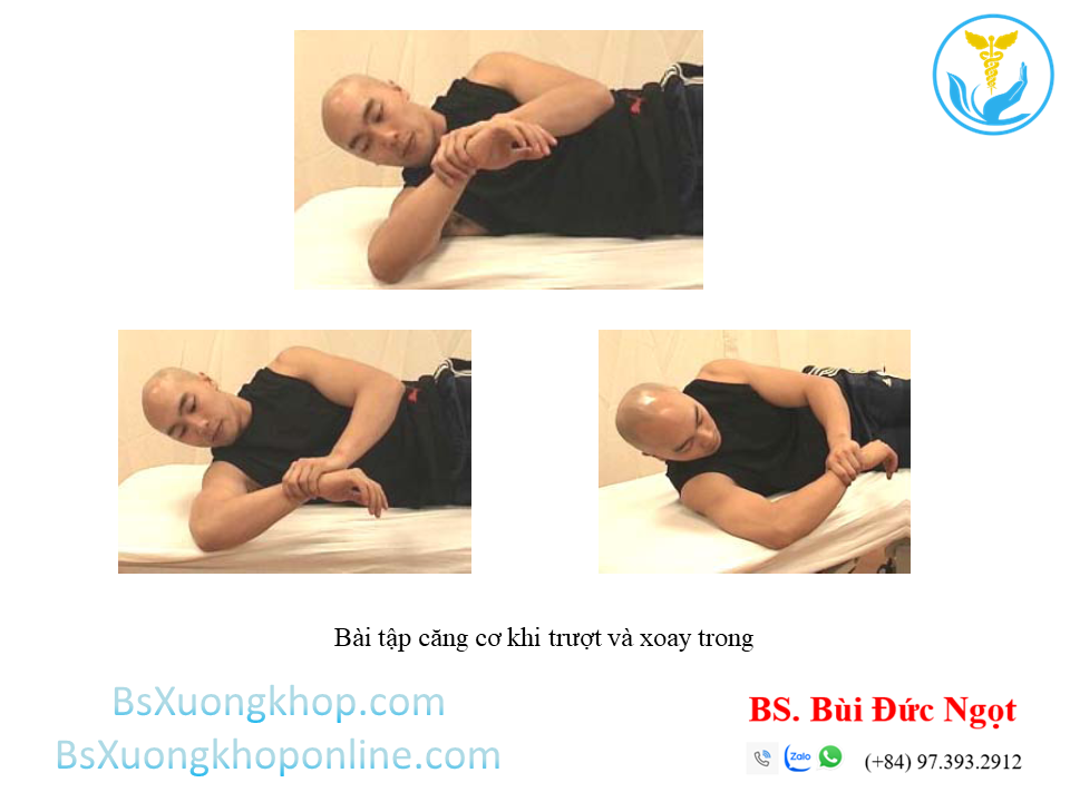 Bài tập căng cơ khi trượt và xoay trong