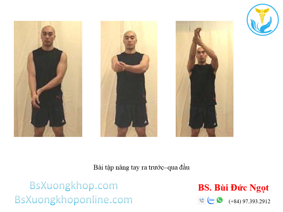 Bài tập nâng tay ra trước qua đầu