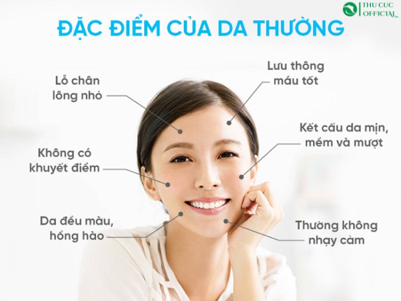 Đặc điểm của da thường