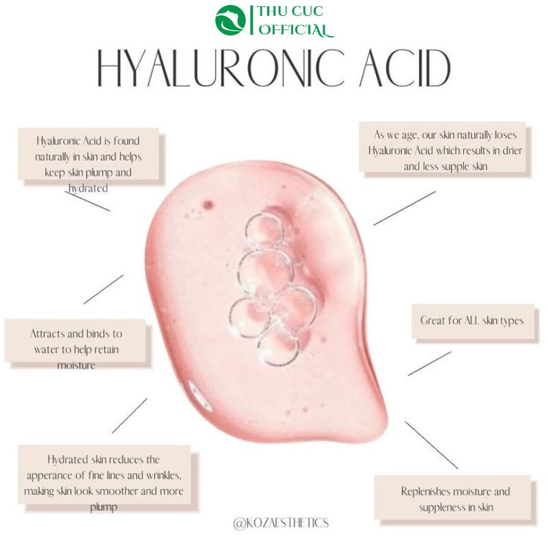 Lợi ích của hoạt chất axit hyaluronic