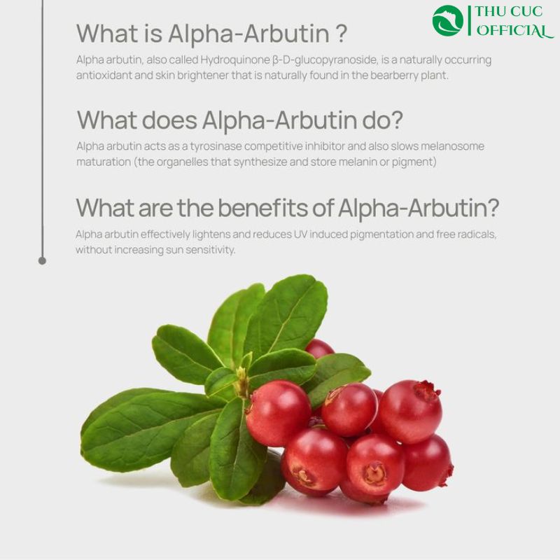 Alpha Arbutin trong mỹ phẩm