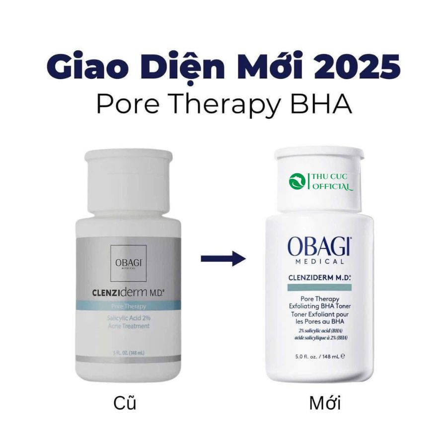 BHA Obagi Clenziderm MD Pore Therapy mẫu mới