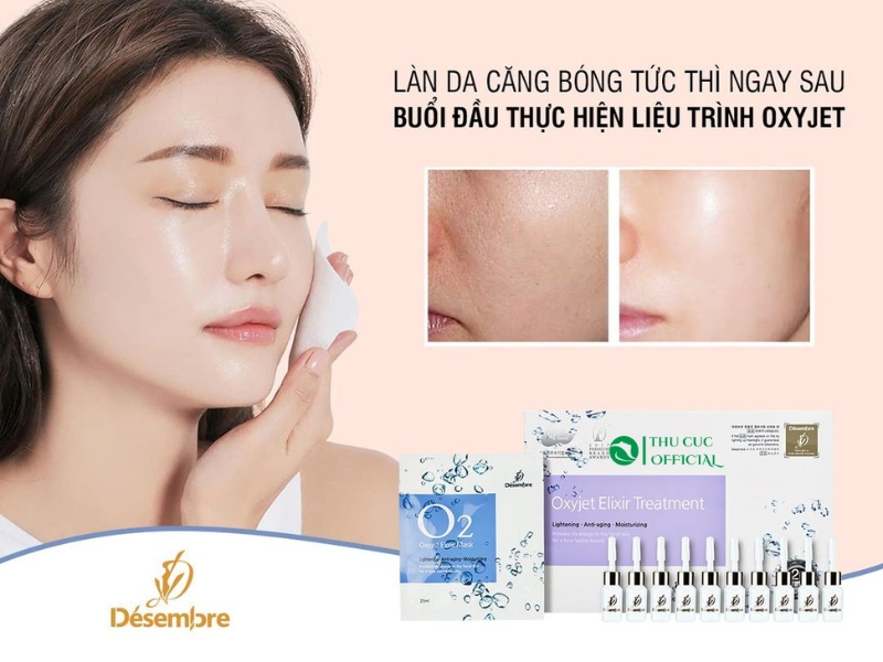 Giải pháp thải độc phục hồi da với bộ trị liệu oxy Desembre