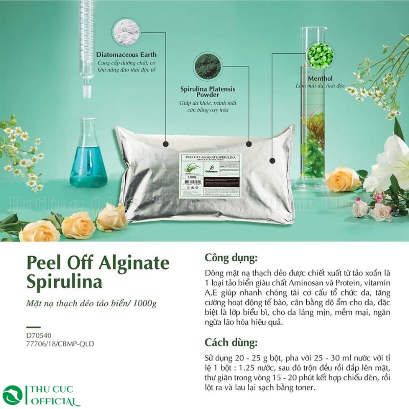 Công dụng của bột mặt nạ tảo biển Desembre