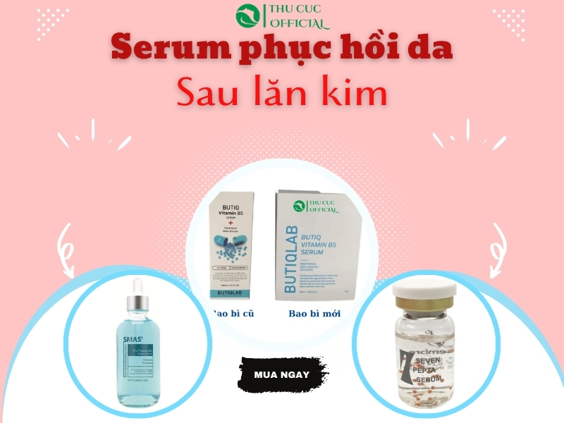 Dưỡng ẩm da sau lăn kim