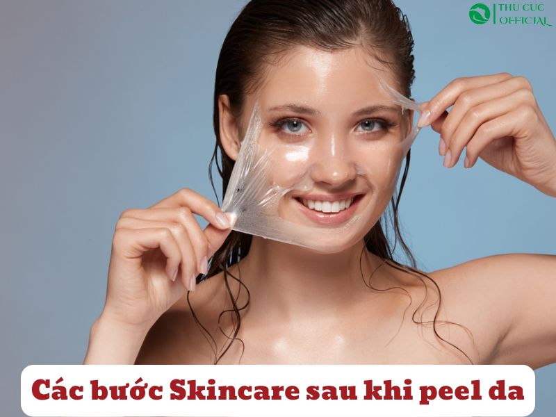 Các bước skincare sau khi peel da