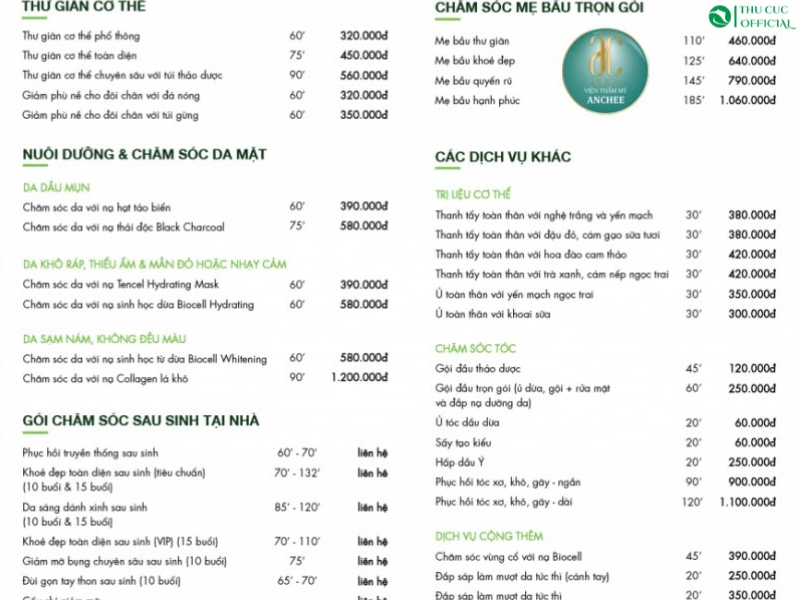 Chọn mỹ phẩm tối ưu giá Cost dịch vụ Spa