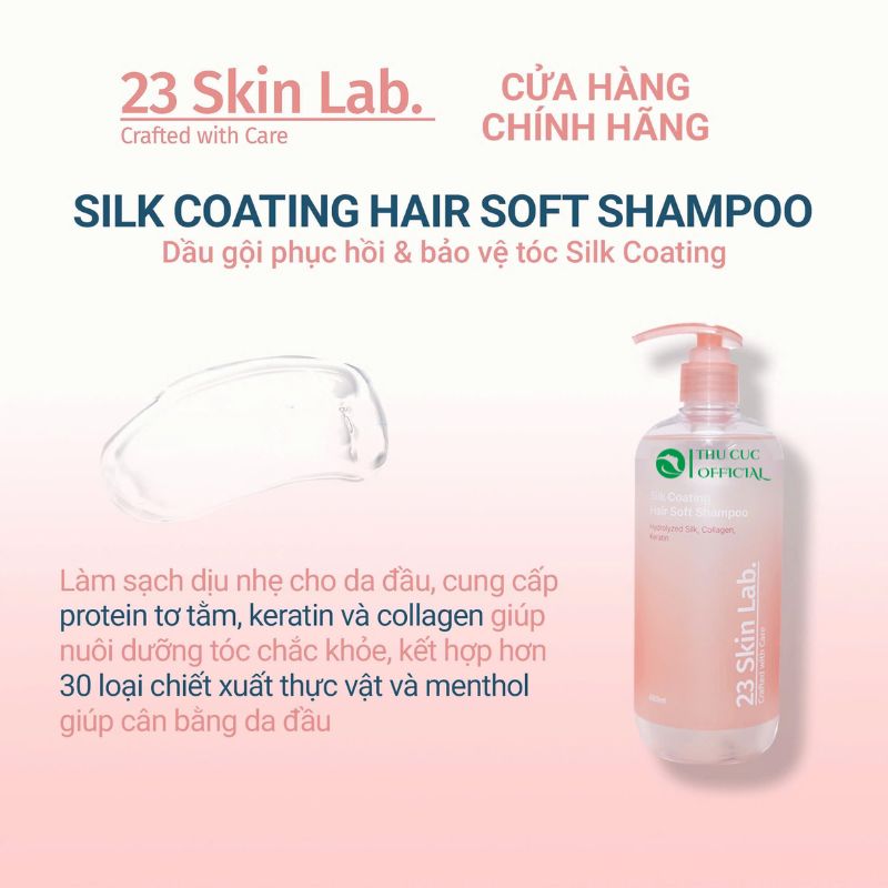 Công dụng của dầu gội 23 Skinlab