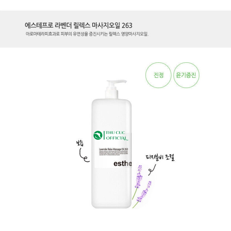 Dầu massage thư giãn Esthemax Lavender