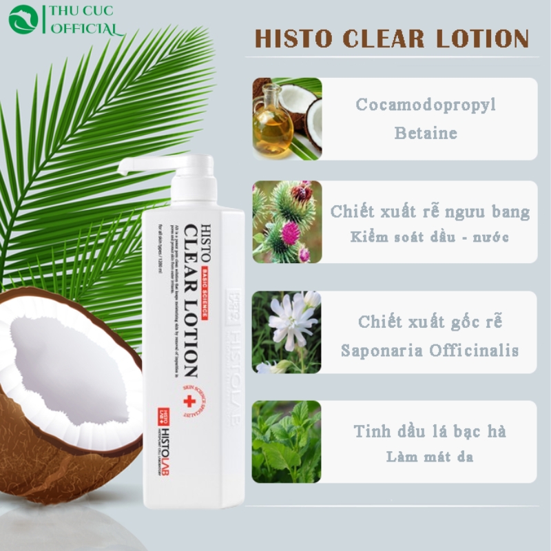 Thành phần trong ủ mụn Histolab