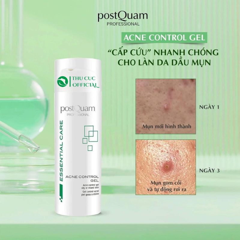 Hiệu quả sử dụng PostQuam Acne Control Gel Q12