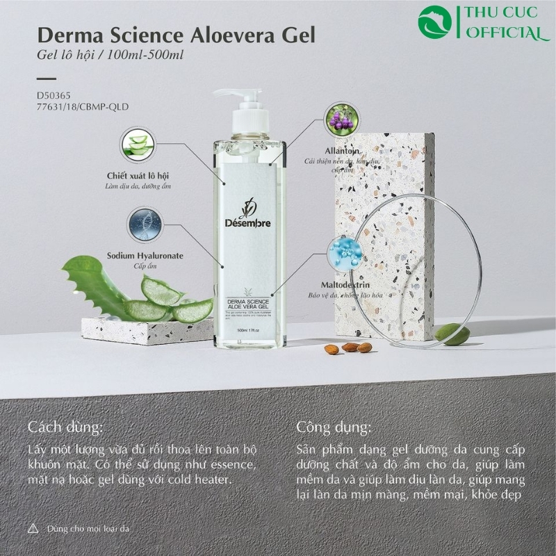 Thành phần Gel lô hội Desembre