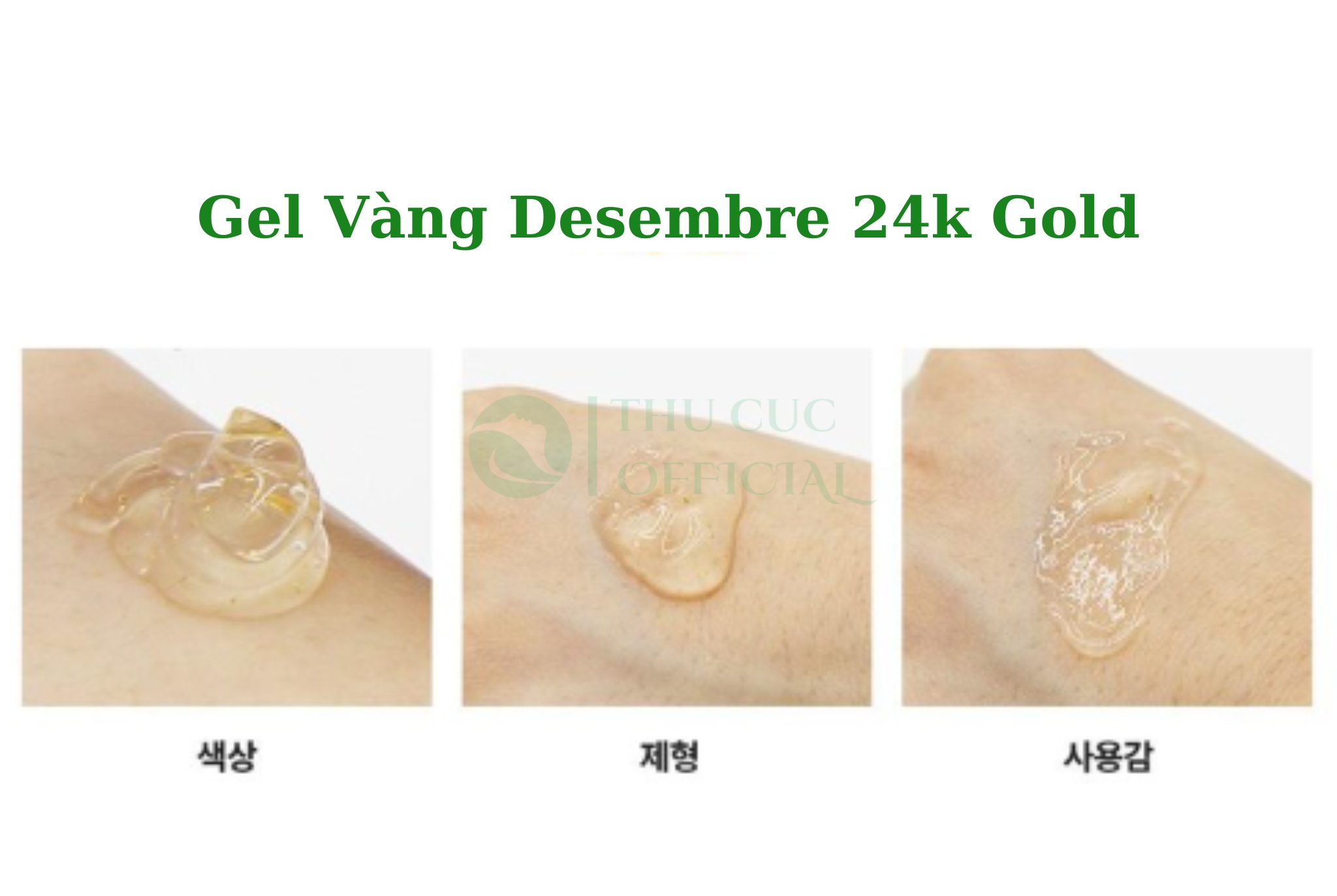 Cận chất Gel vàng 24K Desembre