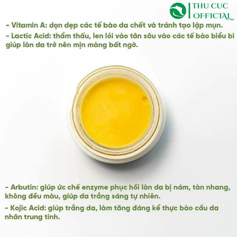 Thành phần trong Peel da Innoaesthetics Lightening