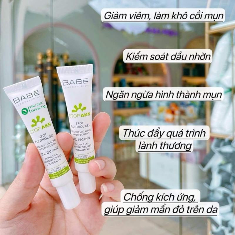 Công dụng của kem chấm mụn Babe