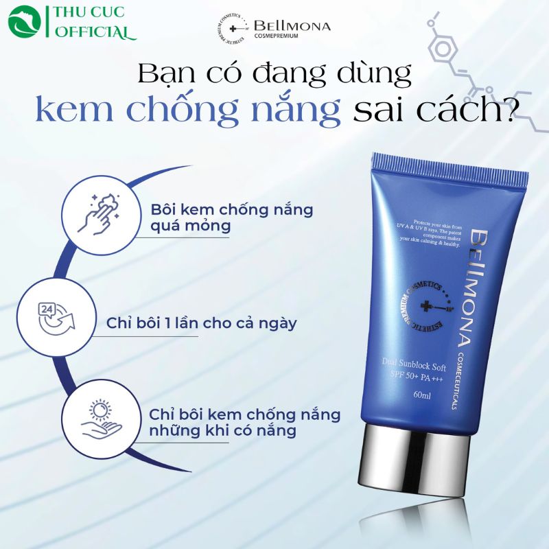 Sai lầm khi dùng kem chống nắng