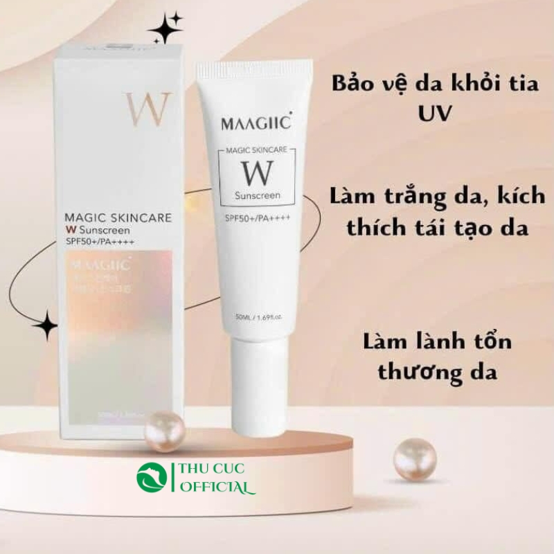 Kem chống nắng Maagiic nâng tone trắng da