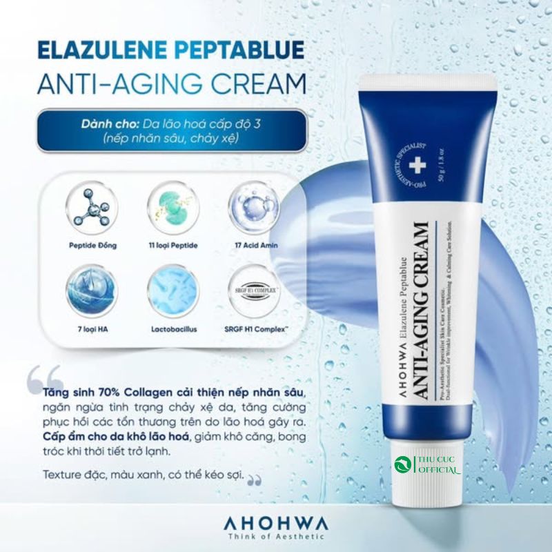 Ahohwa Anti-Aging Cream ( (Elazulene Peptablue)