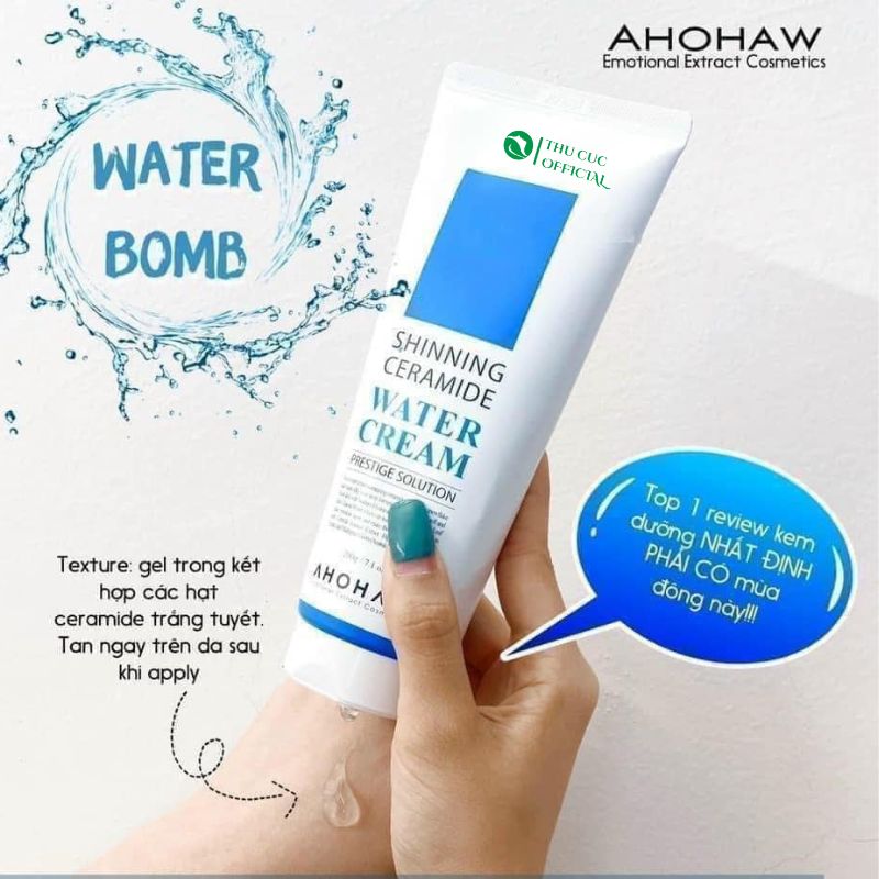 Kem dưỡng ẩm Ahohwa Shinning Ceramide Water Cream