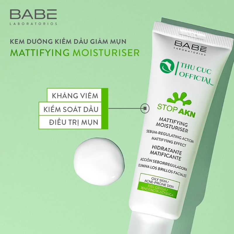 Babe Stop AKN Mattifying Moisturiser 50ml