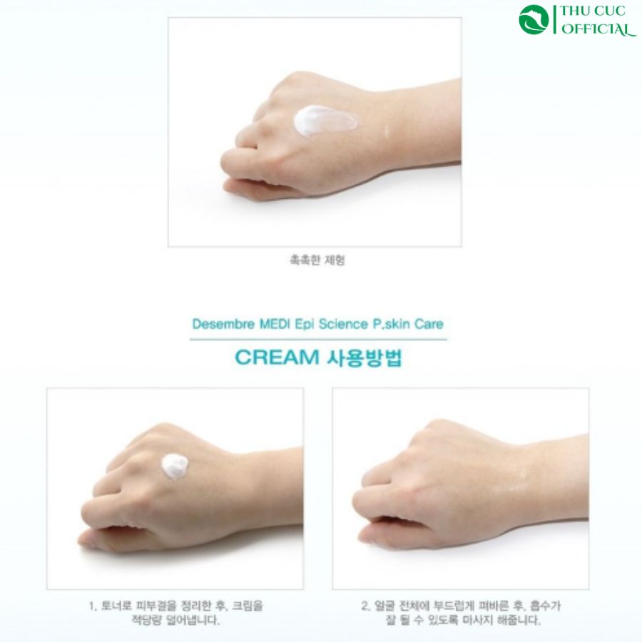 Hướng dẫn sử dụng kem dưỡng da mụn Desembre