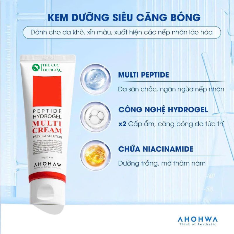 Ưu điểm của Ahohwa Peptide Hydrogel Multi Cream