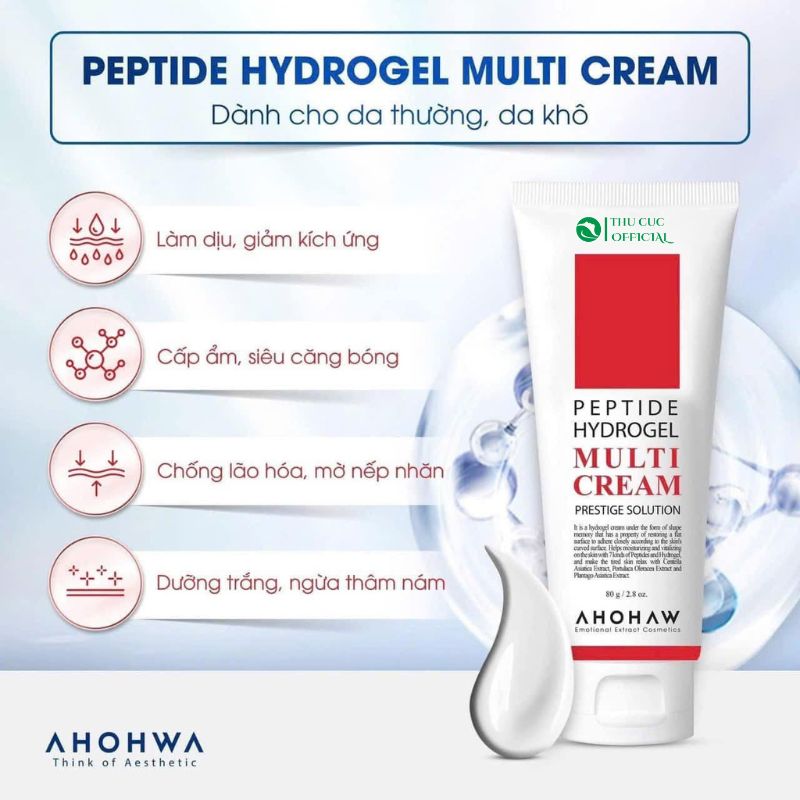 Công dụng của Ahohwa Peptide Hydrogel Multi Cream