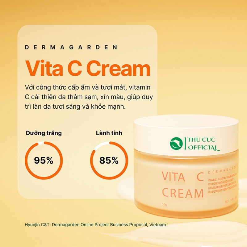 Kem dưỡng DermaGarden Vita C Cream sáng da