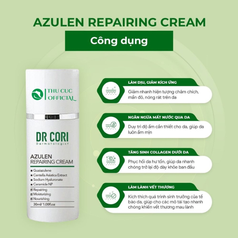 Công dụng của kem phục hồi Dr Cori