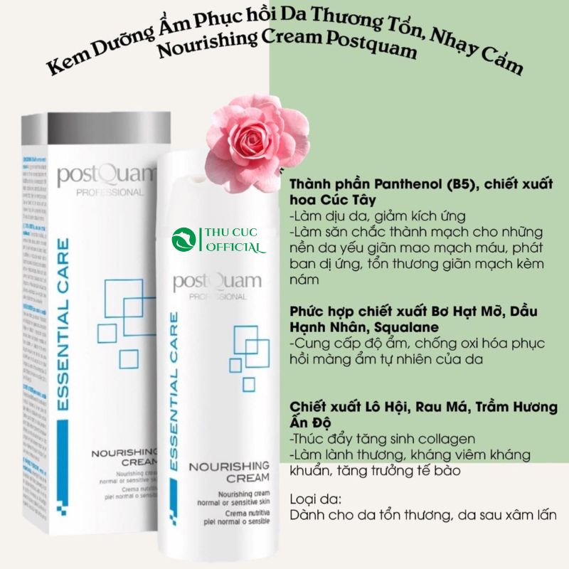 PostQuam Nourishing Cream phục hồi da nhạy cảm